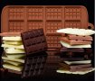 Парченца шоколадови блокчета плочка шоколад плоска силиконова форма молд украса декор торта фондан , снимка 3