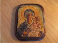 †  православна икона Дева Мария, икона Богородица с Младенеца - стара икона    , снимка 1 - Икони - 18582792