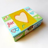 Кутия за бижута - правоъгълна - сърца, снимка 3 - Романтични подаръци - 16915309