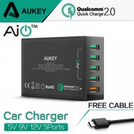 Бързо зарядно за мобилни телефони и таблети 5 в 1 AuKey USB Charger 2.0, снимка 4 - Оригинални батерии - 14702550