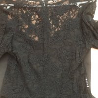 Стилна дамска черна рокля с дантелен гръб и дантелени ръкави, снимка 6 - Рокли - 23186607