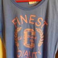 Дам.тениска-"America Today/памук+полиестер/-св.синя. Закупена от Италия., снимка 10 - Тениски - 21980193