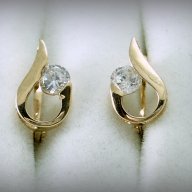 златен пръстен с циркон -КАПЧИЦА- 1.51 гр/ размер №52, снимка 7 - Пръстени - 17044511