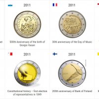 2 Евро монети (възпоменателни) емитирани 2011г, снимка 2 - Нумизматика и бонистика - 16389572