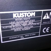 kustom kga10-lead guitar amplifier-внос швеицария, снимка 11 - Китари - 24641994