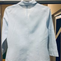 Небесно-синя риза TAIFUN COLLECTION ,лен 100%, снимка 4 - Ризи - 24173930
