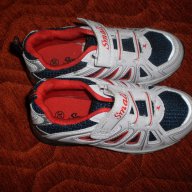 Детски маратонки текстил и изкуствена кожа в тъмно синьо и бяло, за момче, нови, номер 30, НАМАЛЕНИ , снимка 3 - Детски маратонки - 7140841