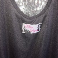 Паетна сребриста рокля внос UK, снимка 4 - Рокли - 24721988