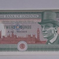 Great Britain £ 20 Pounds 2016 Private Issue Sherlock Holmes UNC, снимка 5 - Нумизматика и бонистика - 21858496