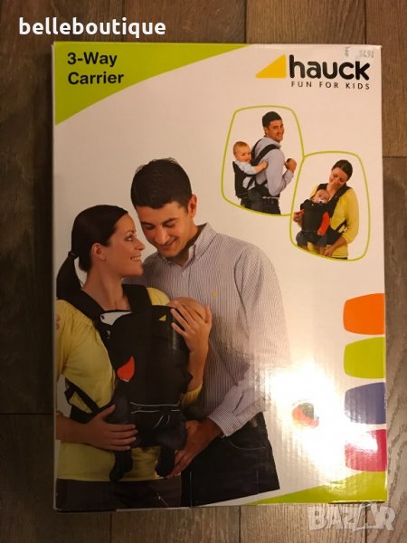 Кенгуру Слинг Хаук Hauck 3-WAY CARRIER BLACK, кенгуру Chicco, снимка 1