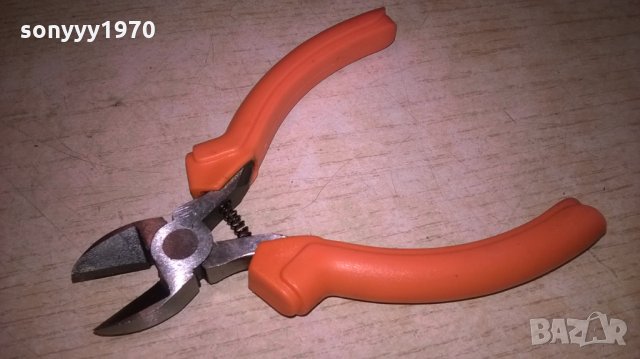 Клещи резач от калена стомана с ергономични гумени дръжки. Дължина - 10.5см., снимка 4 - Клещи - 25375944