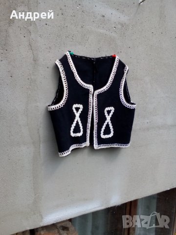 Старинен детски етно елек,елече #2, снимка 3 - Антикварни и старинни предмети - 25073523