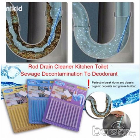 Sani sticks Сани стикс клечки пръчки за отпушване на канали запушени, снимка 4 - Други стоки за дома - 20804637