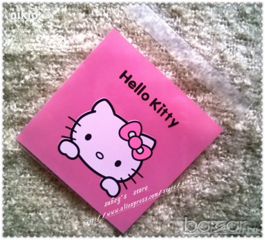 Hello Kitty Коте Кити опаковъчни пликчета торбички за дребни сладки ръчна изработка