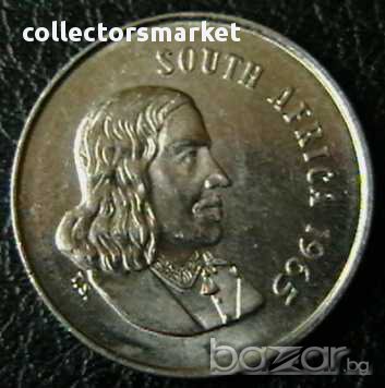 20 цента 1965, Южна Африка, снимка 2 - Нумизматика и бонистика - 9869567