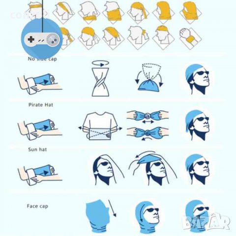 Маска кърпа за Лице Faceshield Face Shield Бандана Шал Airsoft, снимка 11 - Други - 24036990