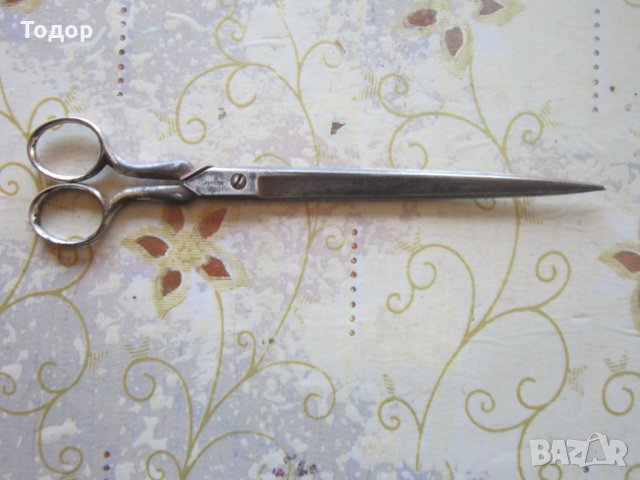 Уникални немски ножици ножица 19 век, снимка 7 - Фризьорски принадлежности - 25829039