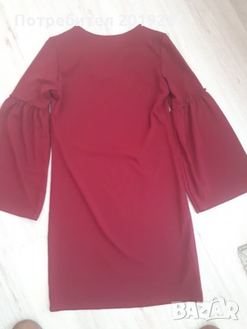 Елегантна червена рокля , снимка 4 - Рокли - 24870890