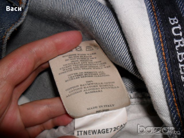 100 % Men's Burberry Jeans 30 Regular оригинални мъжки дънки + подарък маркова риза, снимка 14 - Дънки - 11674828