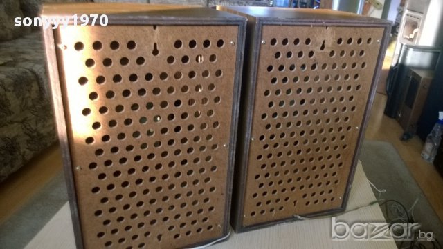 onkyo-stereo speakers-ретро тонколони -40/25/18см-2 броя от швеицария, снимка 5 - Ресийвъри, усилватели, смесителни пултове - 8770728