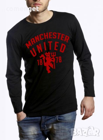 Мъжки блузи Манчестър Юнайтед / Manchester United Retro! Поръчай модел с твоя снимка!, снимка 2 - Блузи - 22839474