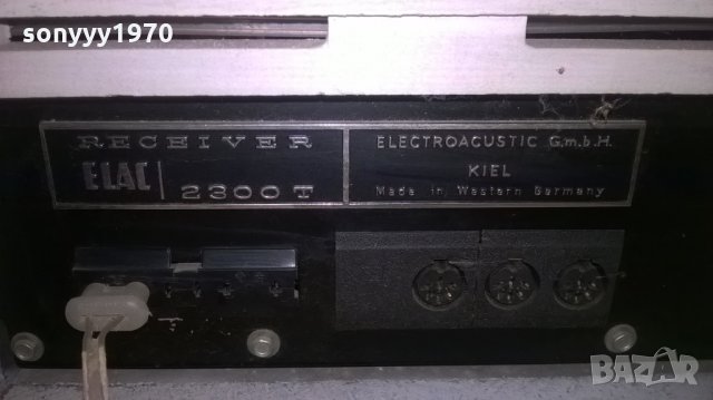 &Elac 2300t receiver-made in west germany-внос швеицария, снимка 12 - Ресийвъри, усилватели, смесителни пултове - 25181568