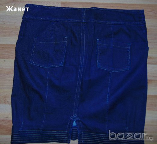 Синя дънкова пола, снимка 2 - Поли - 17102774