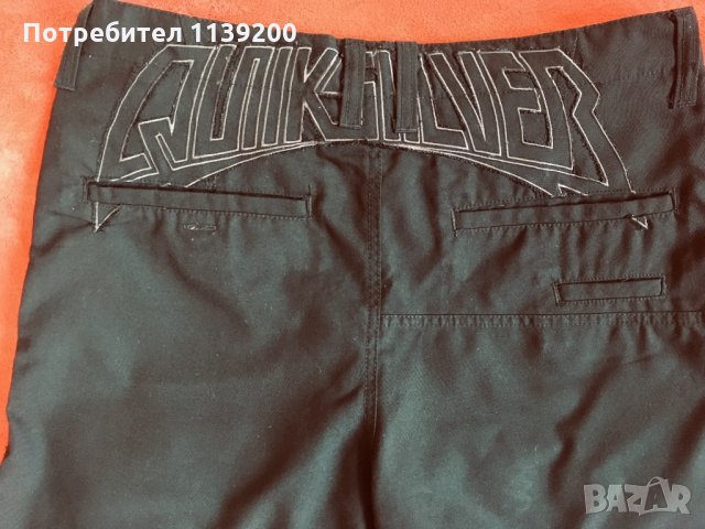 Quicksilver 33 М мъжки черен къс панталон, снимка 6 - Къси панталони - 26102023