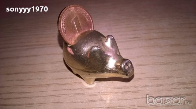 Мини ретро колекция-прасе-мед/месинг-3.5х3.5х2см-внос швеицария, снимка 10 - Антикварни и старинни предмети - 17348954