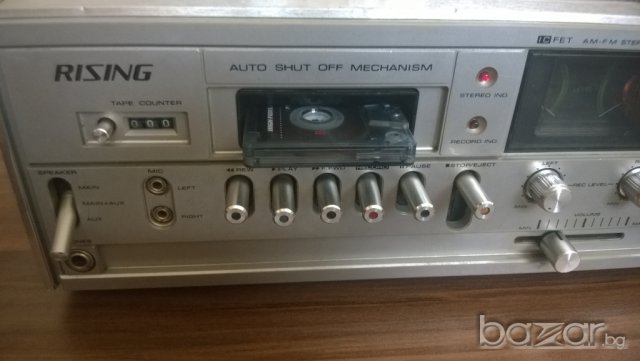rising str-303-ic fet am/fm stereo receiver/cassette tape deck-54см..., снимка 16 - Ресийвъри, усилватели, смесителни пултове - 7711154