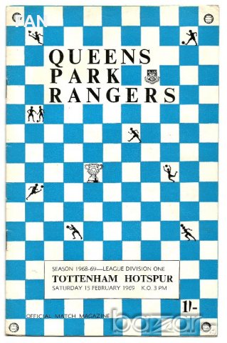 Кристъл Палас 1980 Куинс Парк Рейнджърс 1969 - Тотнъм Хотспър оригинални английски футболни програми, снимка 5 - Други ценни предмети - 18351712