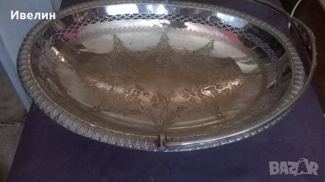 стара посребрена купа арт деко, снимка 4 - Антикварни и старинни предмети - 25718512