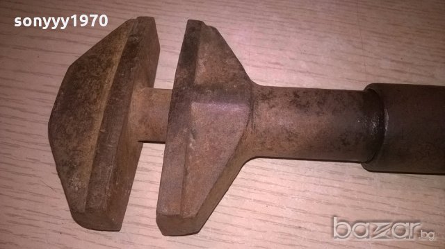 поръчан-ретро раздвижен ключ-антика 25х9см, снимка 6 - Ключове - 19310569