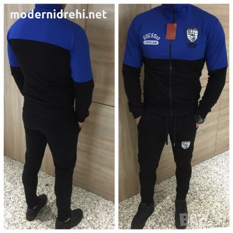 Мъжки спортен екип Guess black$blue, снимка 1 - Спортни дрехи, екипи - 20618920