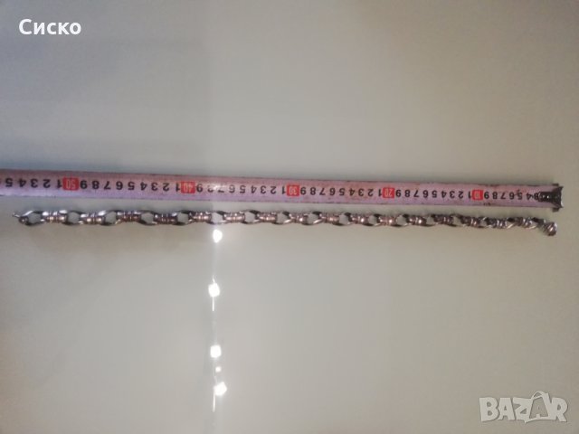 Сребърен Ланец-Уникална плетка, снимка 3 - Колиета, медальони, синджири - 25474127