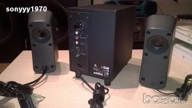 Logitech z323-active subwoofer+2 speakers-внос швеицария, снимка 9 - Ресийвъри, усилватели, смесителни пултове - 14103584