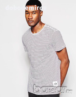 Нова мъжка тениска G Star Raw Wanvic Striped T Shirt, оригинал , снимка 5 - Тениски - 13794019