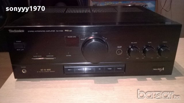 *Technics su-x120 made in japan-230w-stereo amplifier-внос швеицария, снимка 6 - Ресийвъри, усилватели, смесителни пултове - 16365784