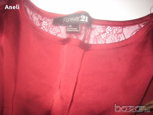 Ефирна блуза с дантела, снимка 5 - Туники - 17392389