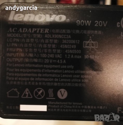 20V 4.5A 90W ADLX90NCC3A Lenovo ThinkPad X1 Carbon/T470/T540 зарядно офигинално, снимка 2 - Захранвания и кутии - 25635102