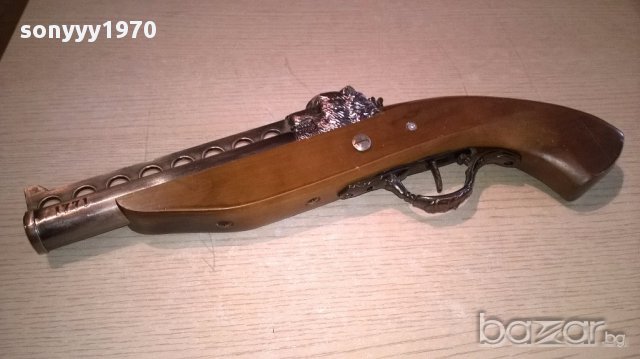 АНТИКА-Пищов-запалка-ретро колекция-40х15см-внос швеицария, снимка 2 - Антикварни и старинни предмети - 18136968