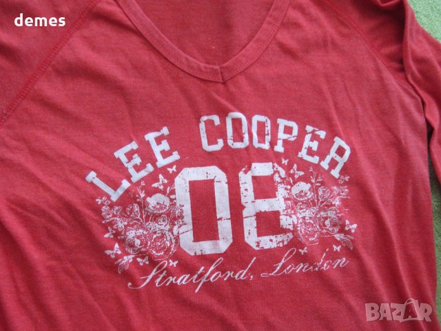 Блуза LEE COOPER  номер 12/М, цвят корал, снимка 2 - Блузи с дълъг ръкав и пуловери - 24365604