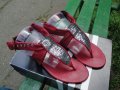 Червени кожени дамски сандали "Ingiliz" / "Ингилиз" (Пещера), естествена кожа, летни обувки, чехли, снимка 2