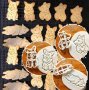 3 бр Кучета куче пластмасови форми резци форма резец с детайли за сладки бисквитки тесто форма