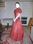 Бална рокля във викториански стил вишнев цвят, снимка 2