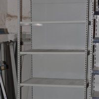 Стелажи за магазини метални - единични, модулни, тип гондоли; хладилни витрини, магазинно оборудване, снимка 10 - Стелажи и щандове - 13010750