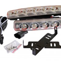 LED DRL Дневни светлини - 5 диода с лупа, снимка 1 - Аксесоари и консумативи - 24387008