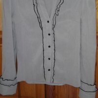 Дамски блузи 46 размер и елек с дантела, снимка 1 - Блузи с дълъг ръкав и пуловери - 25449805