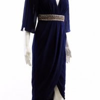 TFNC елегантна дамска рокля, нова, с етикет, тъмно синя, снимка 4 - Рокли - 18642348