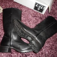 Frye Campus 14G Boots in Black Tumbled Leather, снимка 10 - Дамски ботуши - 23520493